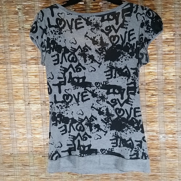 Energie Black and Gray Junior Top - Picture 5 of 5